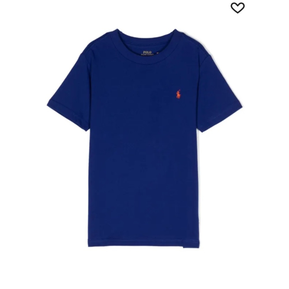 POLO RALPH LAUREN KIDS
logo-embroidered cotton T-shirt Royal Blue Big Boys xs